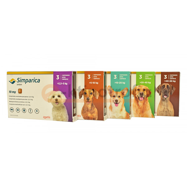 Simparica 2,5 - 5kg - Αντιπαρασιτικό χάπι για Σκύλους